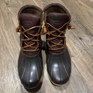 Sperry Women's Brown and Black Boots